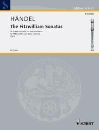 Handel: The Fitzwilliam Sonatas for Treble Recorder published by Schott