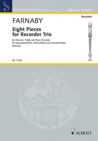Farnaby: Eight Pieces for Recorder Trio published by Schott