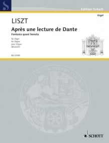 Liszt: Aprs une lecture de Dante for Organ published by Schott