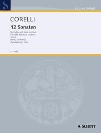 Corelli: Sonatas Opus 5 Volume 2 for Violin published by Schott