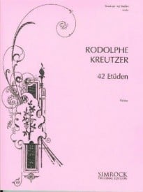 Kreutzer: 42 Etudes for Violin published by Simrock