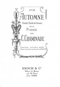 Chaminade: Automne Opus 35 for Piano published by Enoch