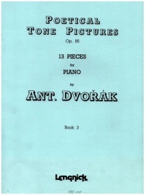 Dvorak: Poetic Impressions Opus 85 Vol 3 for Piano published by Simrock