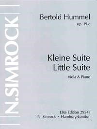 Hummel: Little Suite Opus 19c for Viola published by Simrock