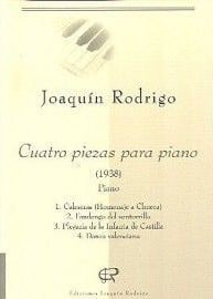 Rodrigo: 4 Piezas para Piano published by EJR