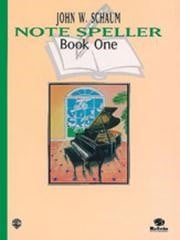 Schaum Note Speller Book 1 for Piano published by Warner