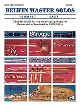 Belwin Master Solos (Easy) Piano Accompaniment for Trumpet published by Alfred