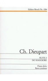 Dieupart: Suite No 1 in C for Treble Recorder & Continuo published by Moeck