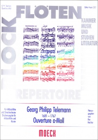 Telemann: Overture in A minor for Treble Recorder & Piano published by Moeck