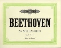 Beethoven: Symphonies 6 - 9 Transcribed for Piano Duet published by Peters