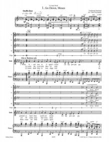 That's Gospel published by Peters (SATB (+Solo) & Piano)