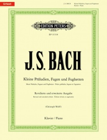 Bach: Short Preludes, Fugues & Fughettas for Piano published by Peters