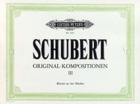 Schubert: Original Composition Volume 3 for Piano Duet published by Peters Edition