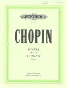 Chopin: Sonata Opus 65 and Polonaise Opus 3 for Cello published by Peters Edition