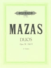 Mazas: Duos Opus 39/2 for Violin published by Peters Edition
