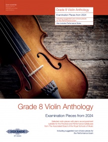 Grade 8 Violin Anthology from 2024 published by Peters