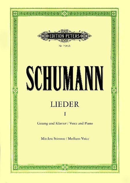 Schumann: Complete Songs Volume 1 Medium published by Peters Edition