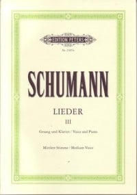 Schumann: Complete Songs Volume 3 Medium Low published by Peters Edition