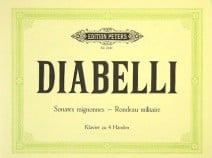 Diabelli: Sonates Mignonnes and Rondeau Militaire for Piano Duet published by Peters Edition
