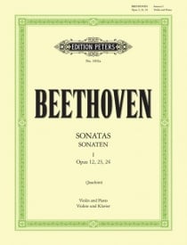 Beethoven: Sonatas Volume 1 for Violin published by Peters