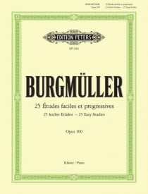 Burgmuller: 25 Easy and Progressive Studies Opus 100 for Piano published by Peters