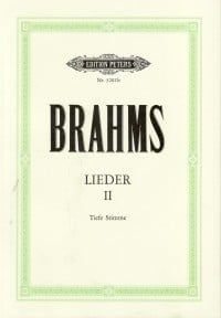 Brahms: Complete Songs Volume 2 for Medium Low Voice published by Peters Edition