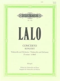 Lalo: Concerto in D Minor for Cello published by Peters Edition