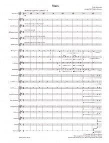 Esenvalds: Stars for Brass Band published by Peters - Score & Parts