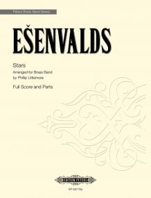 Esenvalds: Stars for Brass Band published by Peters - Score & Parts