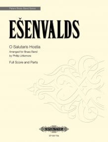 Esenvalds: O Salutaris Hostia for Brass Band published by Peters - Score & Parts
