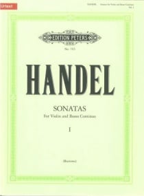 Handel: Sonatas Volume 1 for Violin and Bass Continuo published by Peters Edition