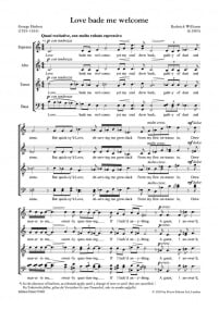 Williams: Love bade me welcome SATB published by Peters
