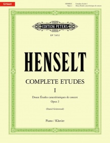Henselt: Complete Etudes I for Piano published by Peters