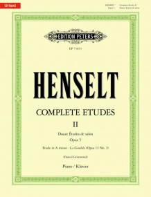 Henselt: Complete Etudes II for Piano published by Peters