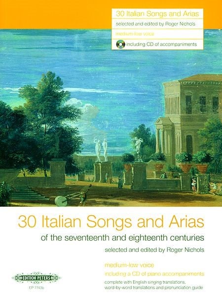 30 Italian Songs and Arias - Medium Low published by Peters (Book & CD)