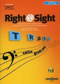 Right @ Sight Grade 1 - Cello published by Peters (Book & CD)