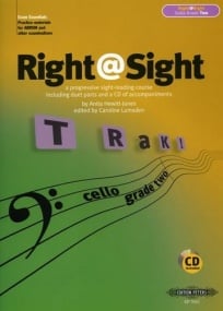 Right @ Sight Grade 2 - Cello published by Peters (Book & CD)
