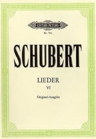 Schubert: Complete Songs Volume 6 in Original Keys published by Peters Edition
