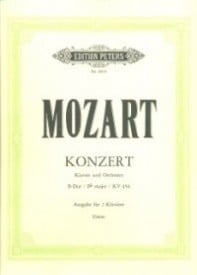 Mozart: Piano Concerto No.18 in B flat K456  published by Peters