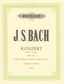 Bach: Concerto for Keyboard No.2 in E (BWV 1053) published by Peters