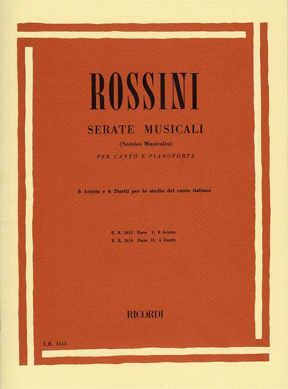Rossini: Serate Musicali - Volume 1 published by Ricordi