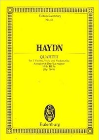 Haydn: String Quartet A major Opus 20/6 Hob. III: 36 (Study Score) published by Eulenburg