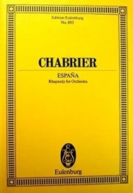 Chabrier: Espana (Study Score) published by Eulenburg