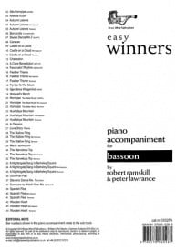 Easy Winners Piano Accompaniment for Bassoon, Mini-bassoon and Tenoroon published by Brasswind