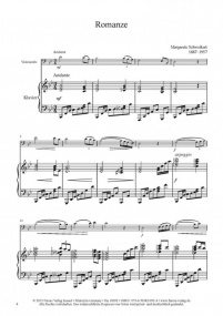 Schweikert: Romanze for Cello (Violin/Viola) published by Furore