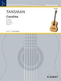 Tansman: Cavatina for Guitar published by Schott