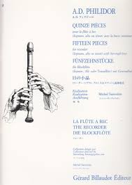 Philidor: 15 Pieces for Recorder published by Billaudot