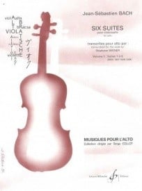 Bach: 6 Suites for Cello transcribed for Viola Volume 1 published by Billaudot