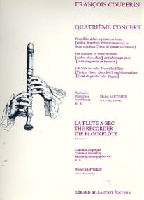 Couperin: Quatrieme Concert for Descant Recorder published by Billaudot