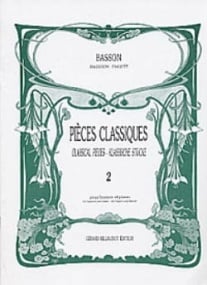 Pices classiques volume 2 for Bassoon published by Billaudot